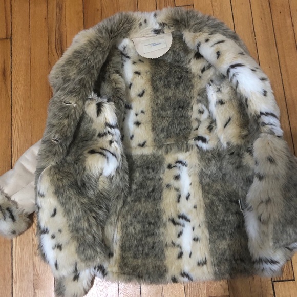 Vintage fur, suede coat - Picture 2 of 8